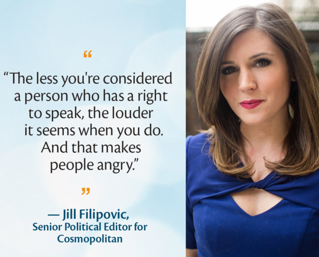 Filipovic as the senior editor for cosmopolitan